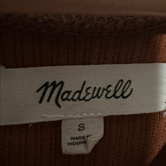 Madewell Brown Ribbed dress S - Picture 3 of 5